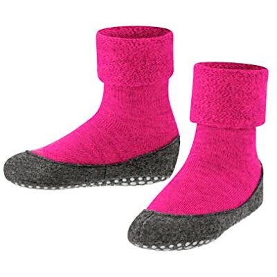 FALKE Unisex barn Cosyshoe husstrumpor ny ull svart grå många fler färger förstärkta stugstrumpor utan mönster andas enfärgad nopptryck halkfri på sulan 1 par, Rosa (glansig 8550) FALKE Unisex barn Cosyshoe husstrumpor ny ull svart grå många fler färger förstärkta stugstrumpor utan mönster andas enfärgad nopptryck halkfri på sulan 1 par, Rosa (glansig 8550)