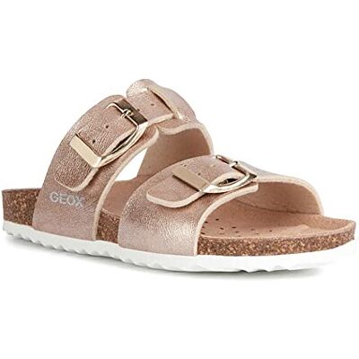 Geox Flicka J Adriel Girl Sandal, rosguld, 24 EU Geox Flicka J Adriel Girl Sandal, rosguld, 24 EU