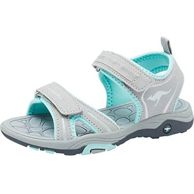 KangaROOS Unisex barn, K-Leni Ancona-sandal, Vapor Grey mint, 28 EU KangaROOS Unisex barn, K-Leni Ancona-sandal, Vapor Grey mint, 28 EU