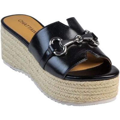 CHATTAWAK kvinnors 18hchloenoir38 klackad sandal, svart, 6 UK, Svart, 39 EU CHATTAWAK kvinnors 18hchloenoir38 klackad sandal, svart, 6 UK, Svart, 39 EU