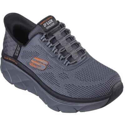 Skechers herr D'lux Walker 2.0 Rezinate Hands Free slip-in sneakers, Klösk orange, 46 EU Skechers herr D'lux Walker 2.0 Rezinate Hands Free slip-in sneakers, Klösk orange, 46 EU