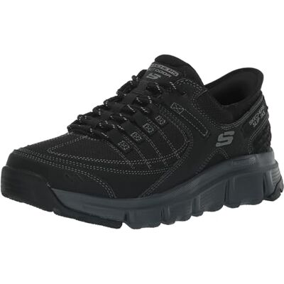 Skechers Herr topp på sneakers, Svart mörkgrå, 44 EU bred Skechers Herr topp på sneakers, Svart mörkgrå, 44 EU bred