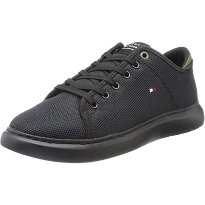 Tommy Hilfiger Herrskor Cupsole sneakers, Svart/Svart, 45 EU Tommy Hilfiger Herrskor Cupsole sneakers, Svart/Svart, 45 EU