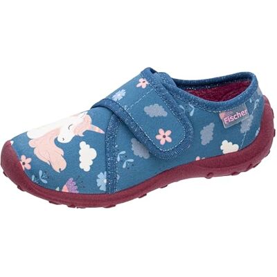 Fischer Markenschuh Fischer Tofflor för barn 642353, storlek:35, Färg:Blå Fischer Markenschuh Fischer Tofflor för barn 642353, storlek:35, Färg:Blå