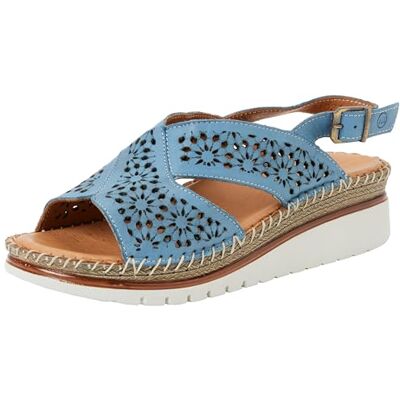 Manitu Damer 910214-55 sandal, blå, 41 EU Manitu Damer 910214-55 sandal, blå, 41 EU