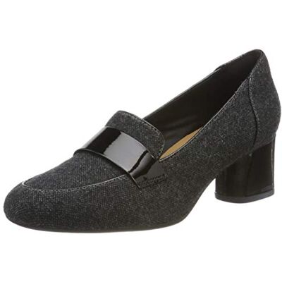 Clarks dam och kosmo Way pumps, Grågrå textil 39.5 EU Clarks dam och kosmo Way pumps, Grågrå textil 39.5 EU
