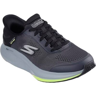 Skechers herr Go Walk Max Walker Next Generation Sneaker, Träkol och svart textil syntetisk, 40 EU Skechers herr Go Walk Max Walker Next Generation Sneaker, Träkol och svart textil syntetisk, 40 EU