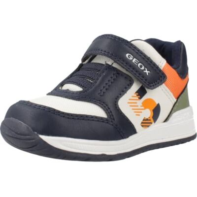 Geox Baby pojke B Rishon Sneaker, Marinblå Lt Orange, 2.5 UK Child Geox Baby pojke B Rishon Sneaker, Marinblå Lt Orange, 2.5 UK Child