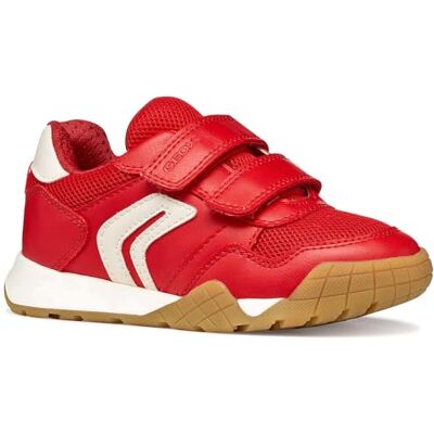 Geox J RANN-E Boy A sneakers, RED/LT Ivory, 36 EU Geox J RANN-E Boy A sneakers, RED/LT Ivory, 36 EU