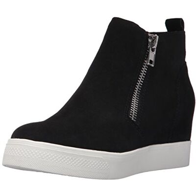 Steve Madden Damer Wedgie sneakers, Svart mockautseende 35 EU Steve Madden Damer Wedgie sneakers, Svart mockautseende 35 EU