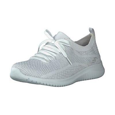 Skechers Ultra Flex-salutations Sneakers Vit/Silver Skechers Ultra Flex-salutations Sneakers Vit/Silver
