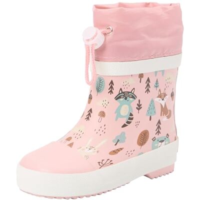 Playshoes Gummistövlar, halvskaft, skog, fodrade, unisex, barn, gummistövlar, Rosa skog, 25 EU Playshoes Gummistövlar, halvskaft, skog, fodrade, unisex, barn, gummistövlar, Rosa skog, 25 EU