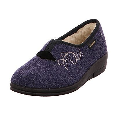 Fischer Markenschuh Fischer dam Dora låga tofflor, Blå blå 555-38 EU Fischer Markenschuh Fischer dam Dora låga tofflor, Blå blå 555-38 EU