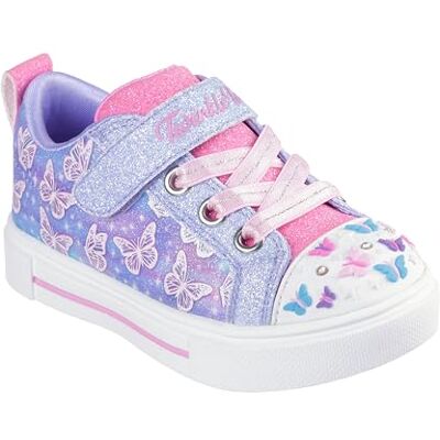 Skechers flickor blinka gnistor ombre fladdrande sneaker, lavendel, 6 UK Child Skechers flickor blinka gnistor ombre fladdrande sneaker, lavendel, 6 UK Child
