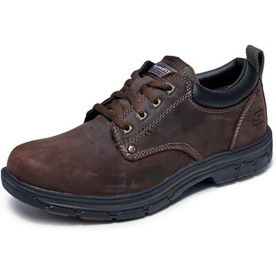 Skechers Segment Rilar Oxford för män, Brun Skechers Segment Rilar Oxford för män, Brun