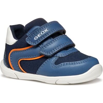 Geox B Zapito Boy A, babyskor för barn, Avio Arancione, 18 EU Geox B Zapito Boy A, babyskor för barn, Avio Arancione, 18 EU