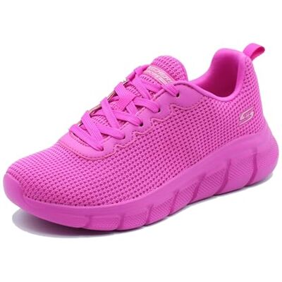 Skechers Dam BOBS B Flex Visionary Essence, knallrosa stickad trimma, 35.5 EU Skechers Dam BOBS B Flex Visionary Essence, knallrosa stickad trimma, 35.5 EU