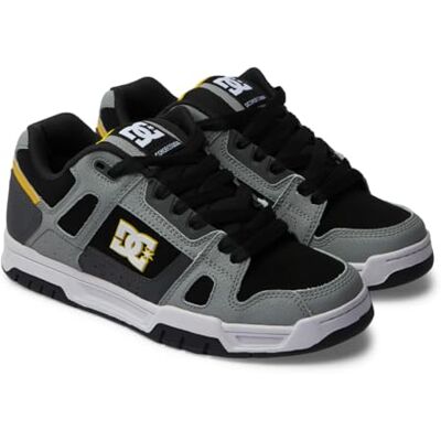 DC Shoes DC skor herr stag sneakers, Grå gul, 43 EU DC Shoes DC skor herr stag sneakers, Grå gul, 43 EU