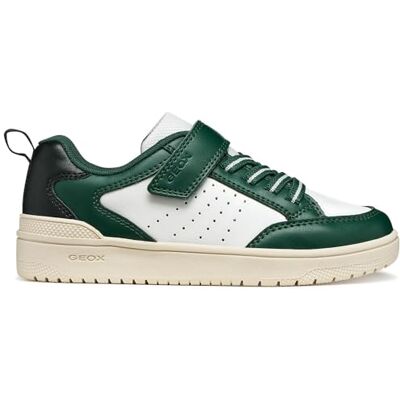 Geox J WASHIBA Boy A sneakers, vit/grön, 32 EU Geox J WASHIBA Boy A sneakers, vit/grön, 32 EU