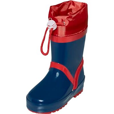 Playshoes Unisex barn basic varmt foder gummistövlar, marinblå, 23 EU Playshoes Unisex barn basic varmt foder gummistövlar, marinblå, 23 EU