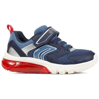 Geox J CIBERDRON Boy C sneakers, marinblå/röd, 28 EU Geox J CIBERDRON Boy C sneakers, marinblå/röd, 28 EU