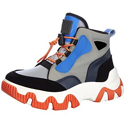 Fly London Feny633fly Sneaker för kvinnor, Grå blå orange, 36 EU Fly London Feny633fly Sneaker för kvinnor, Grå blå orange, 36 EU