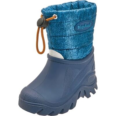 Playshoes vinterbootie, melerade jeans, 32/33 EU Playshoes vinterbootie, melerade jeans, 32/33 EU