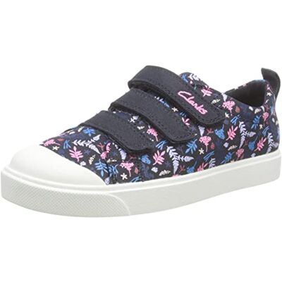 Clarks City Vibe K. Sneaker, Navy Duk, 22,5 EU, Marinfärgad kanvas, 22.5 EU Weit Clarks City Vibe K. Sneaker, Navy Duk, 22,5 EU, Marinfärgad kanvas, 22.5 EU Weit