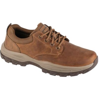 Skechers USA Herr Knowlson Leland sneakers, Desert, 7 UK Avslappnad passform, luftkylt minnesskum, goga mattbåge, kolinfunderad innersula, läder, gummisula Skechers USA Herr Knowlson Leland sneakers, Desert, 7 UK Avslappnad passform, luftkylt minnesskum, goga mattbåge, kolinfunderad innersula, läder, gummisula