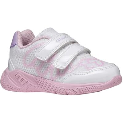 Geox Pojkar flickor B SPRINTYE Girl A sneakers, vit/LT Lilac, 27 EU Geox Pojkar flickor B SPRINTYE Girl A sneakers, vit/LT Lilac, 27 EU