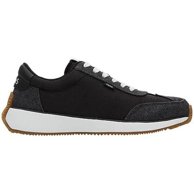 TOMS Wyndon Sneaker för kvinnor, Svart Slubby vävd tvättad duk, 40 EU TOMS Wyndon Sneaker för kvinnor, Svart Slubby vävd tvättad duk, 40 EU
