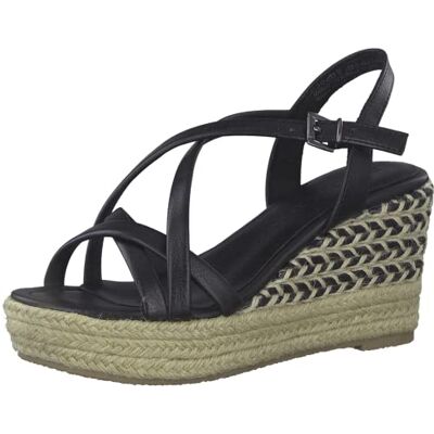 MARCO TOZZI Damer 2-2-28353-20 sandaler med kilklack kilsandaler, svart, 40 EU, svart, 40 EU MARCO TOZZI Damer 2-2-28353-20 sandaler med kilklack kilsandaler, svart, 40 EU, svart, 40 EU