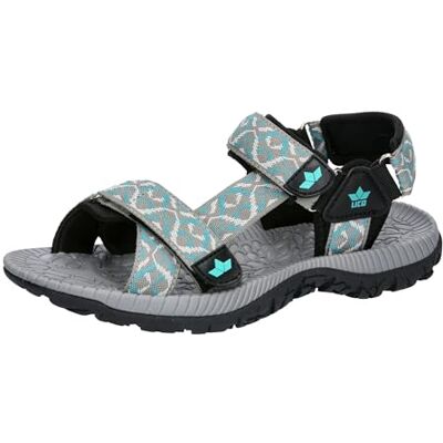 Lico Samoa V-sandaler, grå/turkos, 36 EU, Gråturkos, 36 EU Lico Samoa V-sandaler, grå/turkos, 36 EU, Gråturkos, 36 EU
