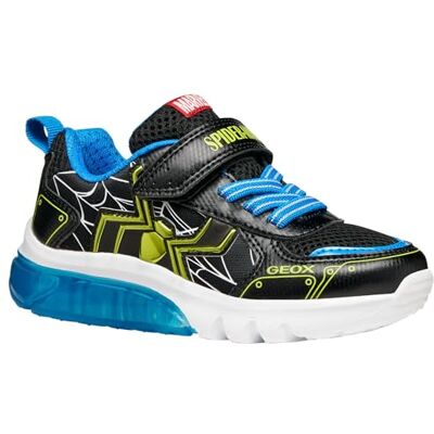Geox J CIBERDRON Boy C sneakers, svart/lime, 28 EU Geox J CIBERDRON Boy C sneakers, svart/lime, 28 EU