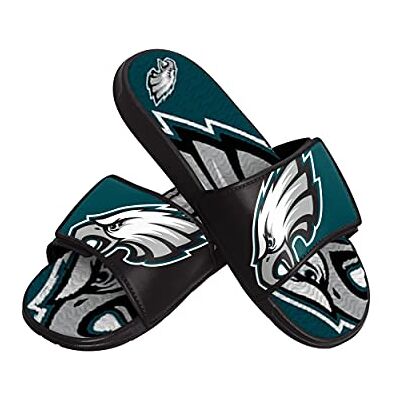 FOCO NFL Philadelphia örn män sport dusch gel glid flip flop sandaler, sport dusch gel glid flip flop sandaler, färgblock stor logotyp, medium (9-10) (FFSSNFCBBLGGEL) FOCO NFL Philadelphia örn män sport dusch gel glid flip flop sandaler, sport dusch gel glid flip flop sandaler, färgblock stor logotyp, medium (9-10) (FFSSNFCBBLGGEL)