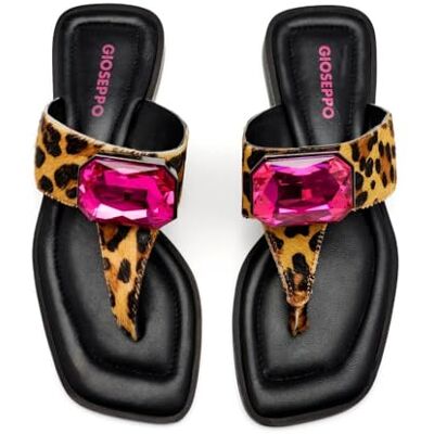 GIOSEPPO MERRIMAC, platta damsandaler, leopard, 41 EU, Leopard, 41 EU GIOSEPPO MERRIMAC, platta damsandaler, leopard, 41 EU, Leopard, 41 EU