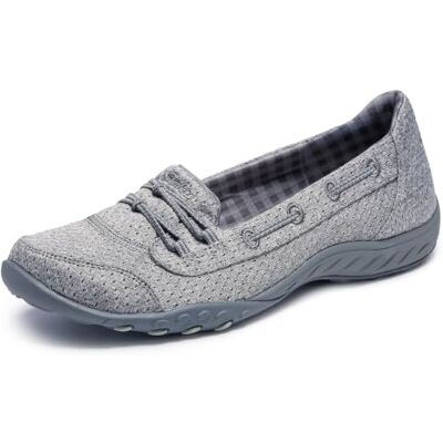 Skechers Dam andningsbar lätt bra inflytande slip-on sko, Grå, 39.5 EU Skechers Dam andningsbar lätt bra inflytande slip-on sko, Grå, 39.5 EU