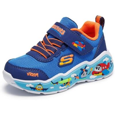 Skechers Play Scene sneakers, blå, 8 UK barn Skechers Play Scene sneakers, blå, 8 UK barn