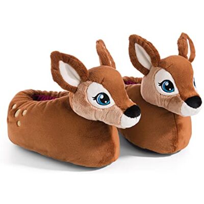 NICI 49227 DEER Mala Magic Storlek 34-37 (M) Brun-hållbara varma gosiga leksakstofflor för pojkar och flickor Djurskor med halkfri sula Tofflor, 34-37 (M) NICI 49227 DEER Mala Magic Storlek 34-37 (M) Brun-hållbara varma gosiga leksakstofflor för pojkar och flickor Djurskor med halkfri sula Tofflor, 34-37 (M)