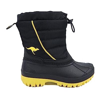 KangaROOS Unisex barn K-Ben-stövlar, Jet Black Citronkrom, 32 EU KangaROOS Unisex barn K-Ben-stövlar, Jet Black Citronkrom, 32 EU