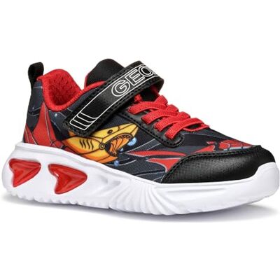 Geox Pojke J Assister Boy B Basket, Svart gul, 27 EU Geox Pojke J Assister Boy B Basket, Svart gul, 27 EU