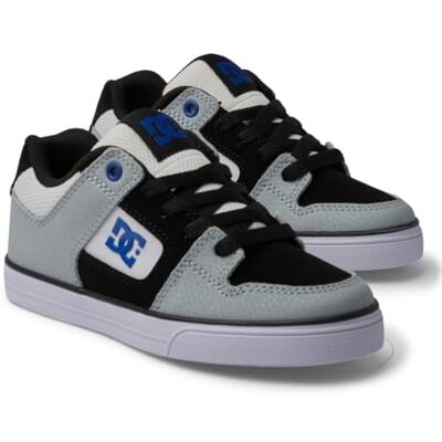 DC Shoes DC skor pojkar Pure Sneaker, Vit grå blå, 12.5 UK Child DC Shoes DC skor pojkar Pure Sneaker, Vit grå blå, 12.5 UK Child