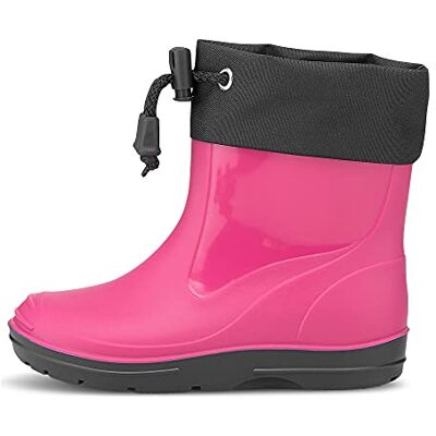Beck Unisex barn grundläggande gummistövlar, Rosa rosa 06 27 EU Beck Unisex barn grundläggande gummistövlar, Rosa rosa 06 27 EU