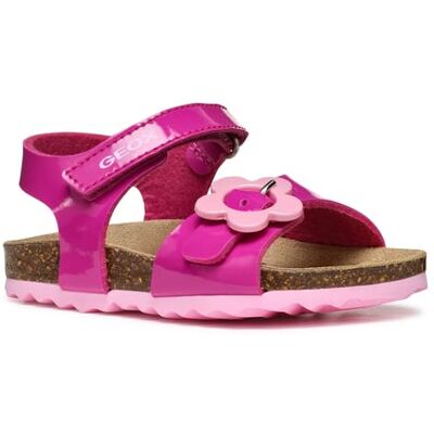 Geox B Chalki Girl Sandal, baby-flicksandaler, Färg: rosa, 20 EU Geox B Chalki Girl Sandal, baby-flicksandaler, Färg: rosa, 20 EU