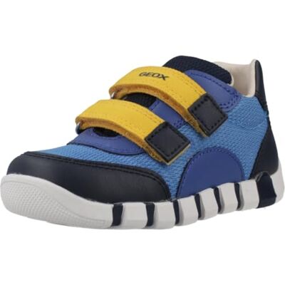 Geox Baby pojkar B IUPIDOO Boy C sneakers, azure/marinblå, 22 EU Geox Baby pojkar B IUPIDOO Boy C sneakers, azure/marinblå, 22 EU