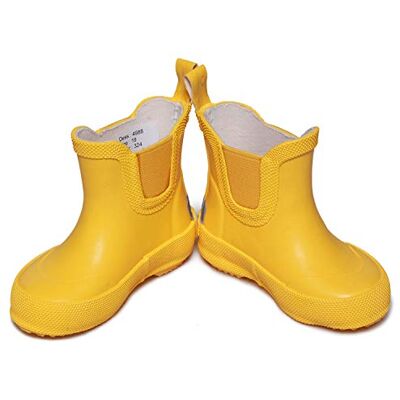 Celavi Unisex barn Basic Wellies Short Regnbåt, GUL, 21 EU Celavi Unisex barn Basic Wellies Short Regnbåt, GUL, 21 EU