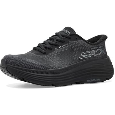Skechers dam MAX dämpning Endeavour Hallandale slip-on, Svart textil svart trim, 37 EU Skechers dam MAX dämpning Endeavour Hallandale slip-on, Svart textil svart trim, 37 EU