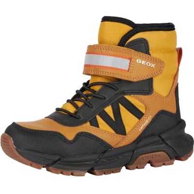 Geox Pojkar J Flexyper Plus Boy Ankle Boot, Dk Yellow Black, 36 EU Geox Pojkar J Flexyper Plus Boy Ankle Boot, Dk Yellow Black, 36 EU