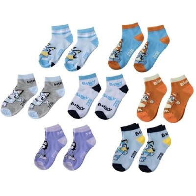 CERDÁ LIFE'S LITTLE MOMENTS Bluey ankelstrumpor för dagligt bruk och sport – Pack mjuka andningsbara ankelstrumpor för vardagsskor och skor, Flerfärgad, 23-26 EU CERDÁ LIFE'S LITTLE MOMENTS Bluey ankelstrumpor för dagligt bruk och sport – Pack mjuka andningsbara ankelstrumpor för vardagsskor och skor, Flerfärgad, 23-26 EU