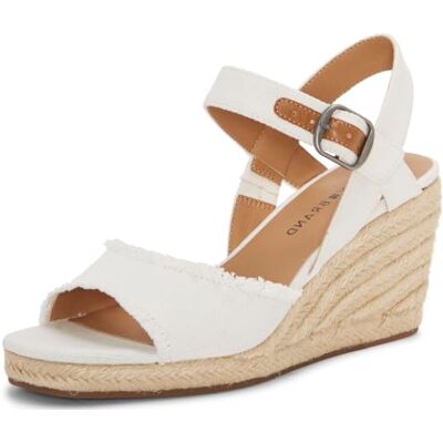 Lucky Brand womens Mindra Espadrille Wedge Sandal, White, 5 US Lucky Brand womens Mindra Espadrille Wedge Sandal, White, 5 US